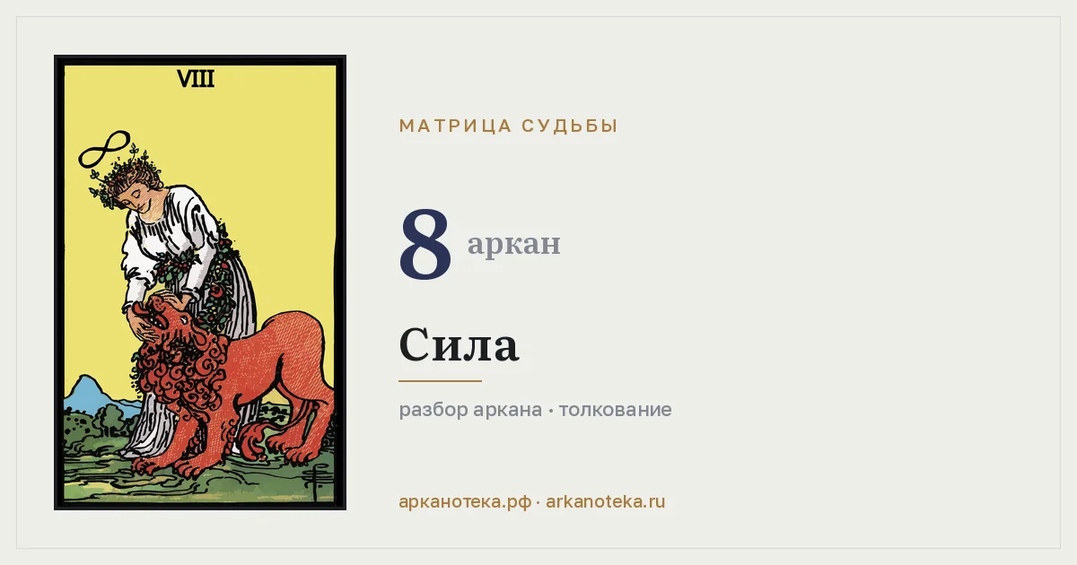 8 — Аркан года, Арканотека